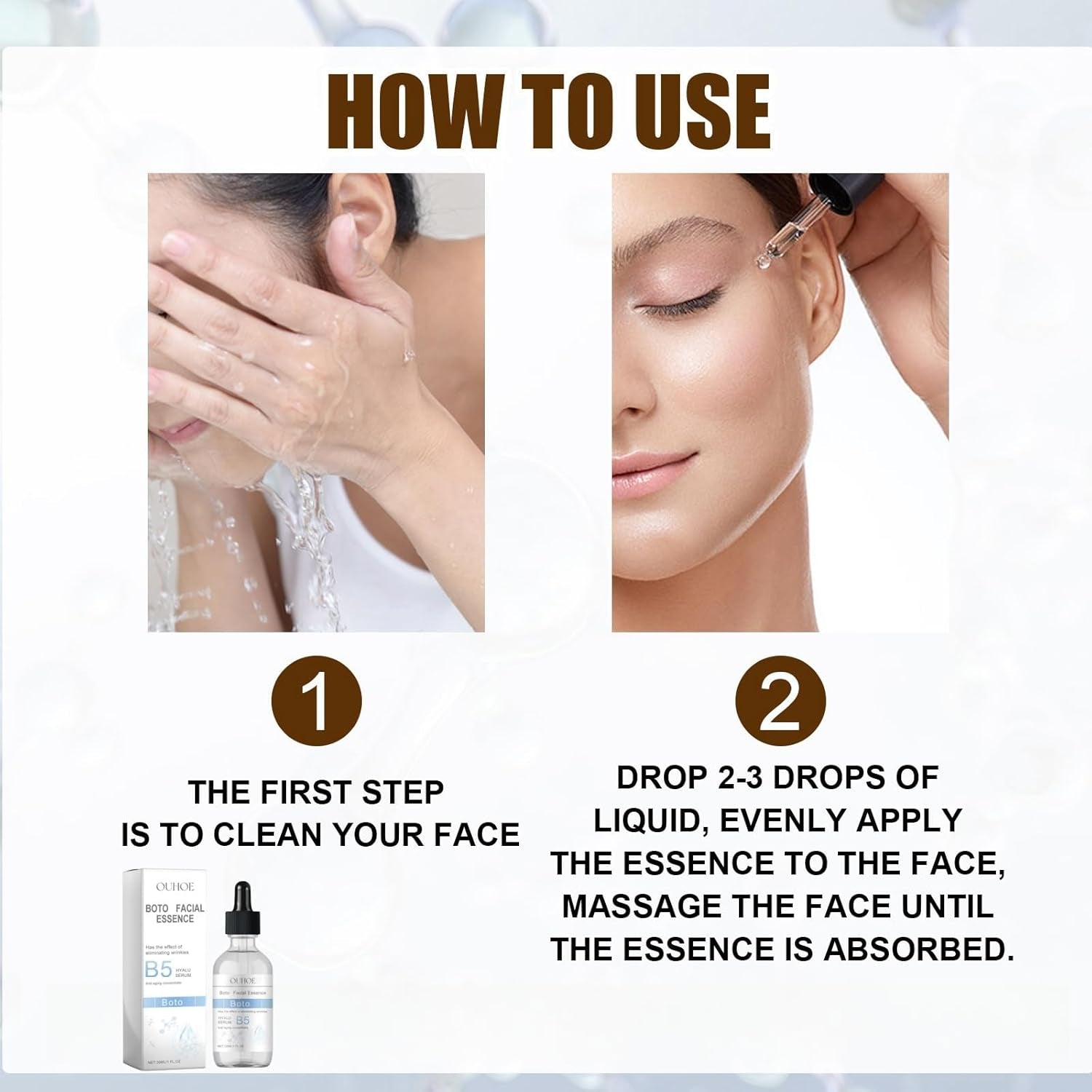 Boto Face Serum for Women,Boto Stock Solution B5,Anti Aging Serum for Face,Hydrating Serum,Niacinamide Serum,Hyaluronic Acid Serum,Anti Wrinkle Face Cream,Collagen Serum for Face,Facial Moisturiser