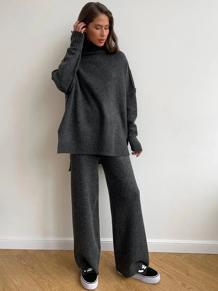 Elif | Knit Trousers with Tailored Detail