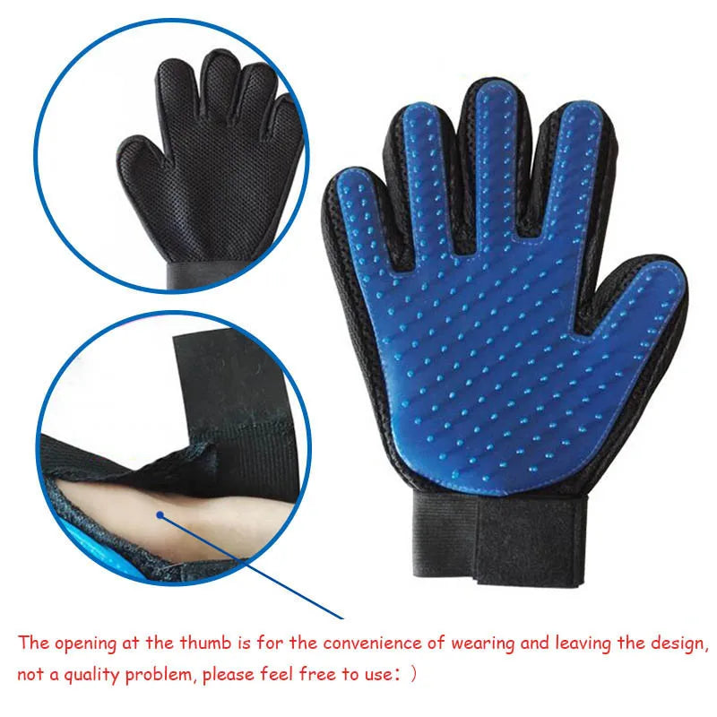 Silicone Dog Pet Grooming Glove for Cats Brush Comb Deshedding Hair Gloves Dogs Bath Cat Cleaning Pets Supplies Dog Animal Combs