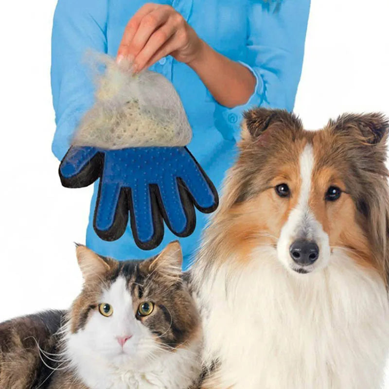 Silicone Dog Pet Grooming Glove for Cats Brush Comb Deshedding Hair Gloves Dogs Bath Cat Cleaning Pets Supplies Dog Animal Combs